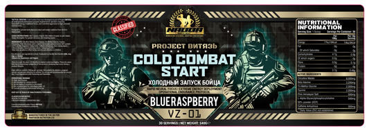 NABBA North West Pre Workout and Hydration -Project BNTR3b - Cold Combat Start - Blue Raspberry