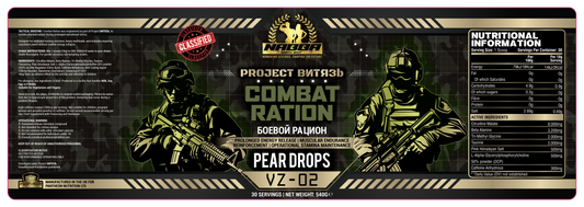 NABBA North West Pre Workout and Hydration -Project BNTR3b - Combat Ration - Pear Drops