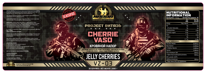NABBA North West Pre Workout and Hydration -Project BNTR3b - Cherrie Vaso - Jelly Cherries