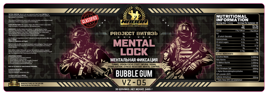 NABBA North West Pre Workout and Hydration -Project BNTR3b - Mental Lock - Bubblegum